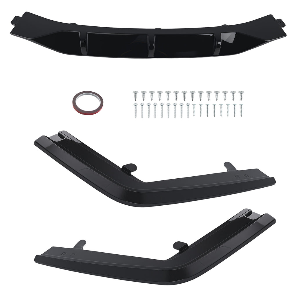 3PCS Achter Diffuser Kit geschikt voor BMW G11 G12 7 Series M Sport 2019-2022 R Style Black