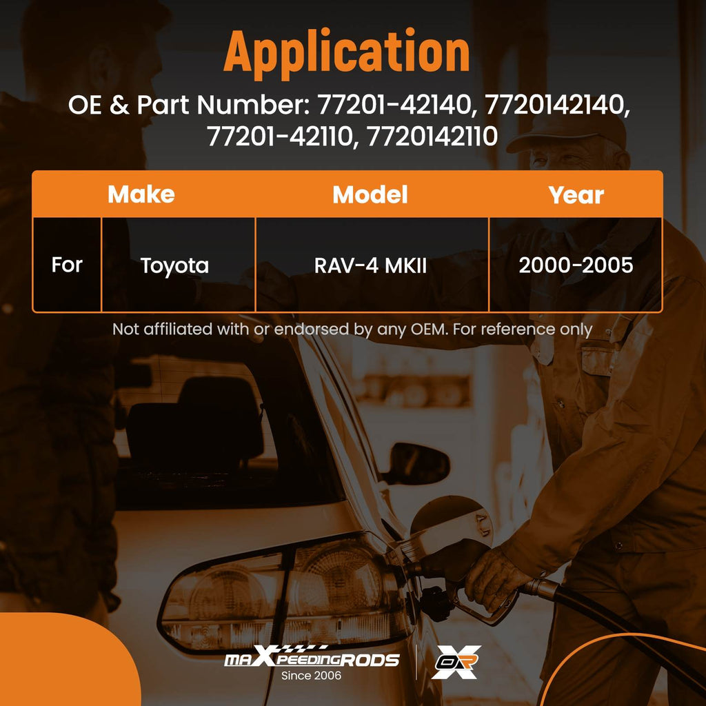 Fuel Filler Assembly compatible for Toyota RAV-4 2000-2005 77201-42140 Black Tank Neck