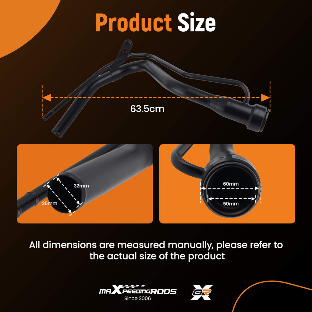 Fuel Tank Filler Neck Pipe compatible for Toyota Yaris, Yaris Verso Petrol 99-05 7720152021