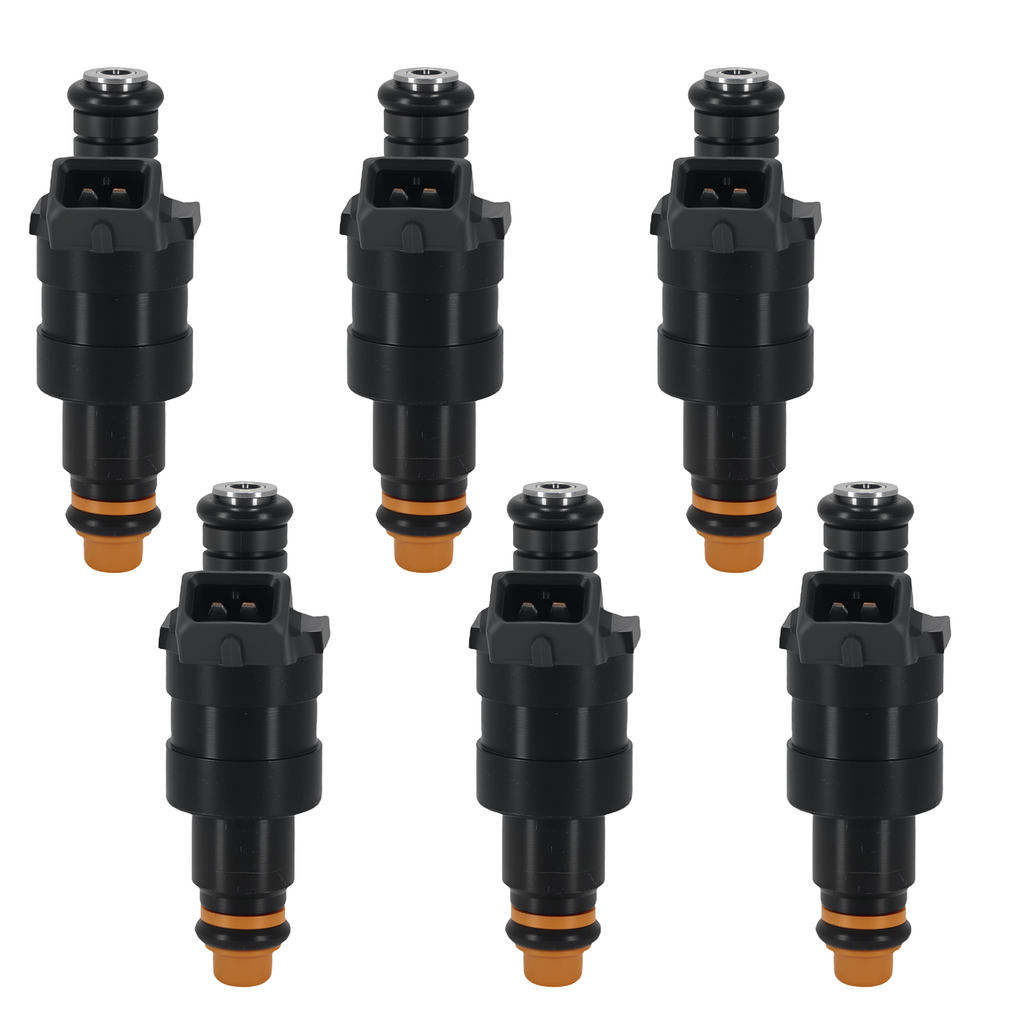 6PCS Fuel Injector geschikt voor BMW 733i 633CSi 535i 1982-1986 0280150201 4 Hole