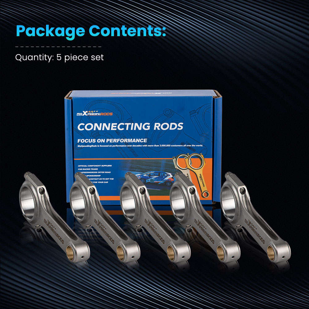 Connecting Rods (with ARP bolts) Compatible for Fiat 2.0 Coupe 5-Cylinder 20V Turbo