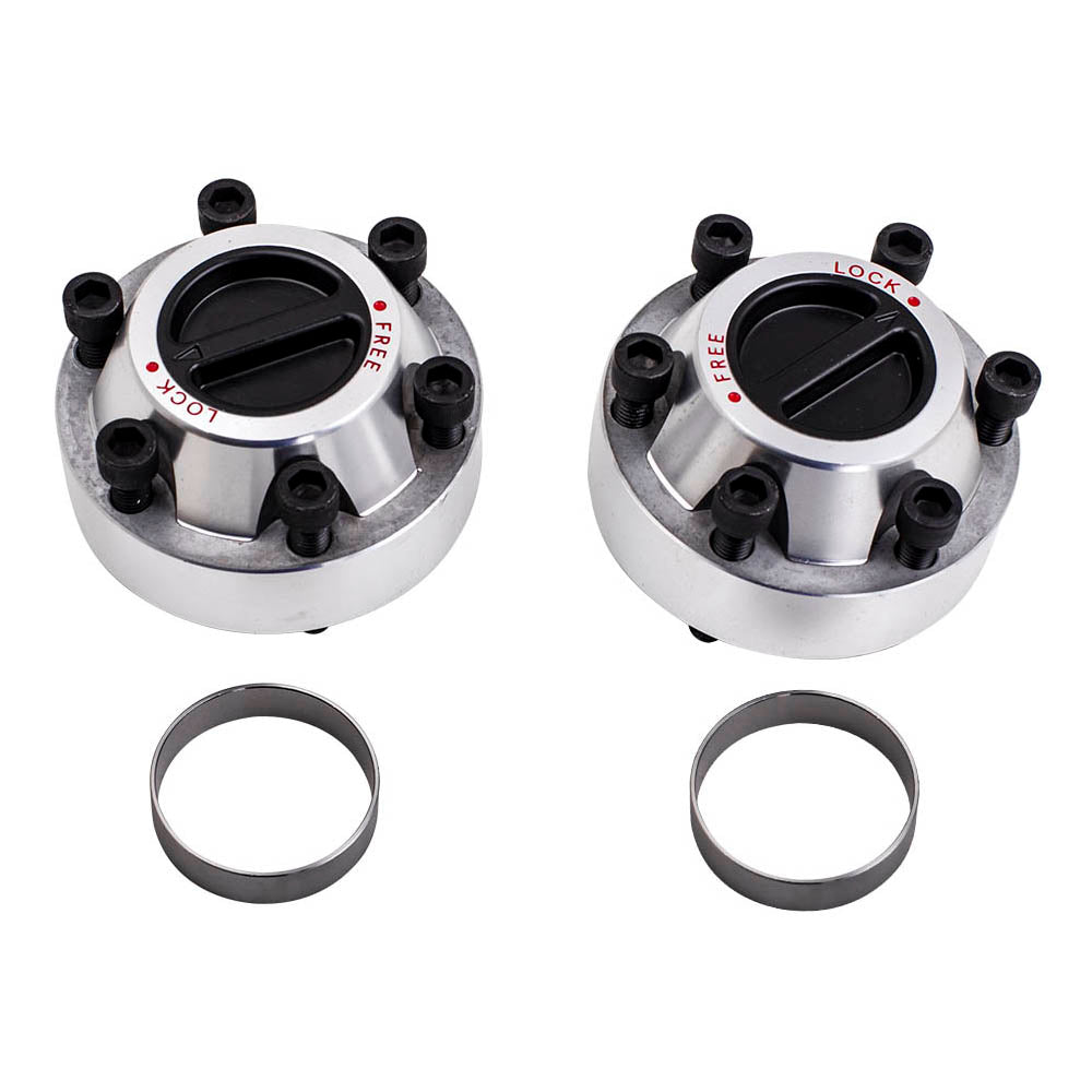 2x Free Wheel Hubs geschikt voor Nissan Patrol GU GQ geschikt voor Ford Maverick Manual Locking