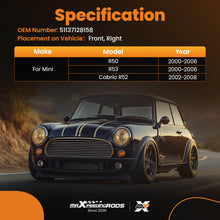 Laad de afbeelding in de galerijviewer, Front Left Post A PILLAR MOLDING Trim compatible for MINI R50 R52 R53 2000-2008 51137128157