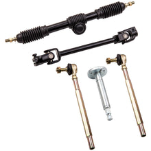 Laad de afbeelding in de galerijviewer, Universal 110cc Go Kart Steering Wheel Parts Assembly Set Adjustable Shaft