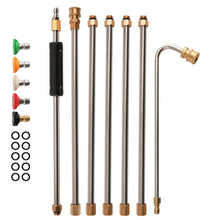 Laad de afbeelding in de galerijviewer, Gutter Cleaning Tool Pressure Washer Rod 4000PSI Brass Spray Extension Wand