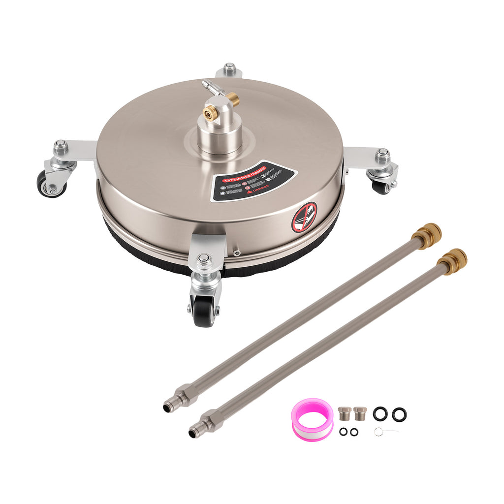 13in Pressure Washer Surface Cleaner Attachment voor Patio Driveway Up to 4000PSI