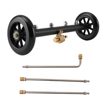 Laad de afbeelding in de galerijviewer, 360° Copper Pressure Washer Rotating Head 4 Nozzles Undercarriage Yard Cleaner
