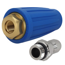 Laad de afbeelding in de galerijviewer, 4000PSI Pressure Washer Rotating Nozzle Turbo Brass Copper 1/4in Quick Connect