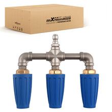 Laad de afbeelding in de galerijviewer, 3-in-1 Turbo Pressure Washer Nozzle 4000PSI Quick Connect Rotating Spray Head