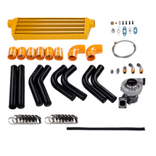 Laad de afbeelding in de galerijviewer, T3/T4 Turbo KIT 350HP + WASTEGATE + INTERCOOLER+ PIPING+ BOV+OIL LINE universal