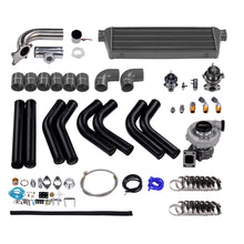 Laad de afbeelding in de galerijviewer, turbo installation rebuilding kits t3/t04e type w/ oil linesintercooler pipings
