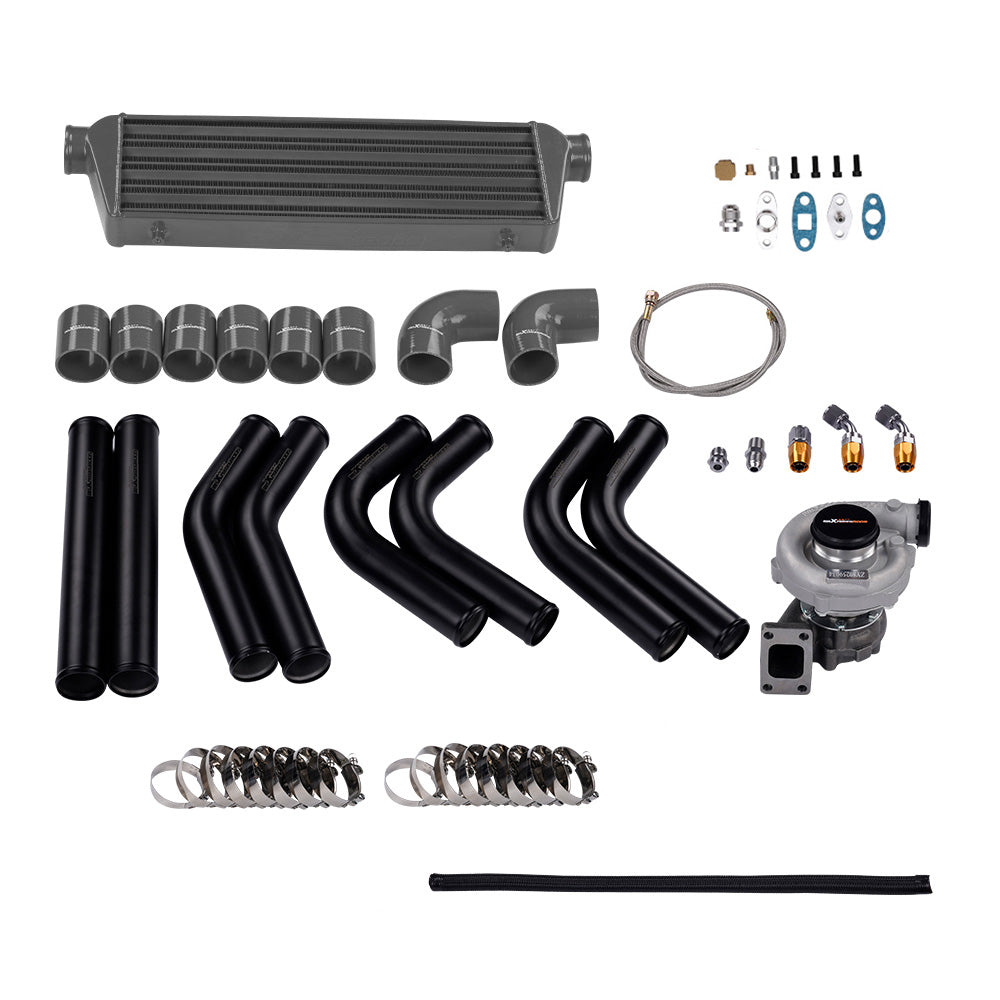 Kit de Turbocharger universal T3/t4 T04eintercooler + Kits de tuberías Turbo + Wastegate