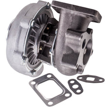 Laad de afbeelding in de galerijviewer, Turbocompressore universale T3 T4 T04E Turbo .57 Turbina raffreddata ad olio A / R Flangia a 5 bulloni for 1.5-2.5L 400HP