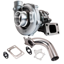 Laad de afbeelding in de galerijviewer, Universal Turbo+Downpipe voor T3T4 T04E T3 T4 A/R .63 Oil-Cooled Turbo
