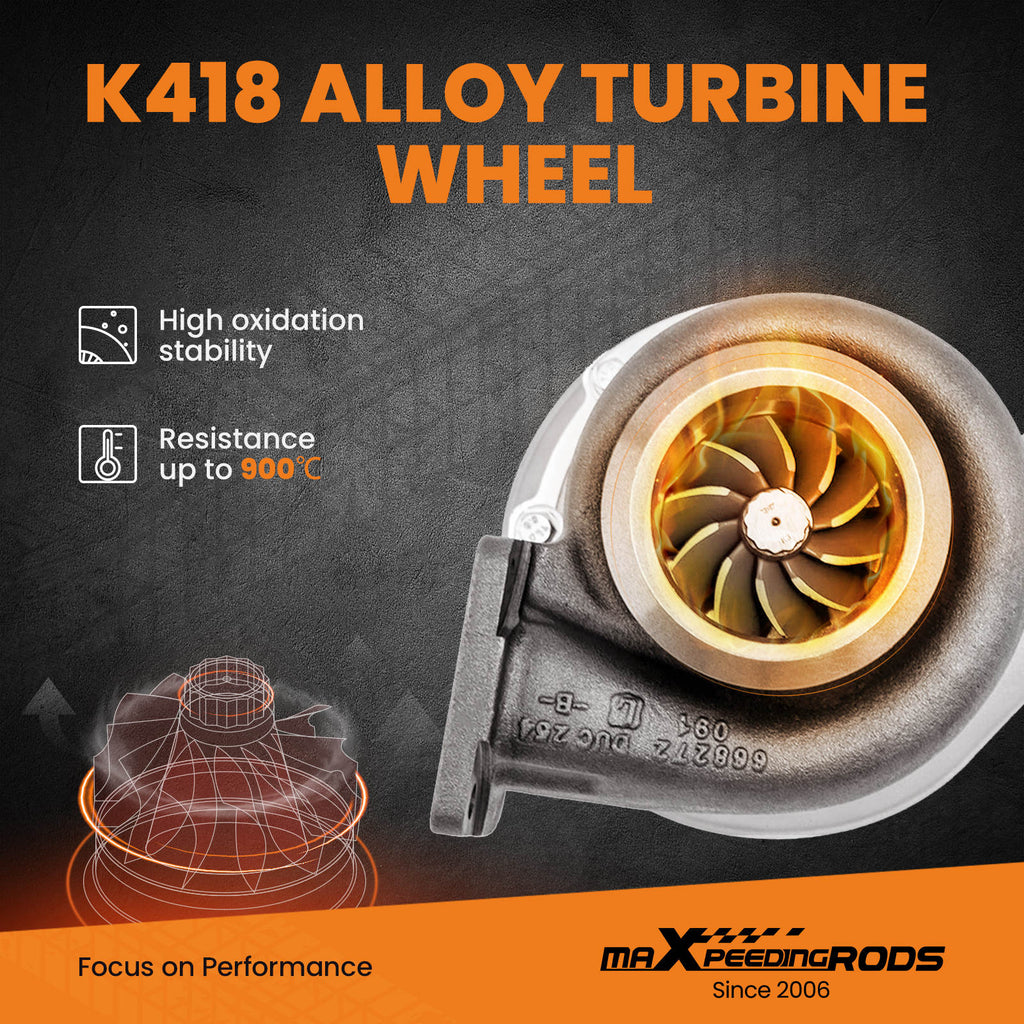 Turbo Turbocharger SX S300SX3 Twin Scroll A/R .91 66mm Inducer Oil Cooling VBand
