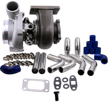 Laad de afbeelding in de galerijviewer, Turbo for GT30 GT3076 GT3037 Intercooler Turbo Piping Kit in alluminio