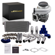 Laad de afbeelding in de galerijviewer, for GT3582 Turbo compatible for Nissan Safari Patrol64mm Pipe Kits, Intercooler 600x300x76