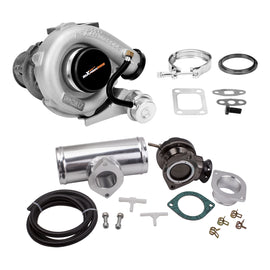 Turbocharger T3 T04E compatible for Audi VW +Turbo BLOW OFF VENTIL KIT+ 2,5 Zoll Flansch
