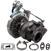 Laad de afbeelding in de galerijviewer, Turbocompressore universale T3 Turbo .63 A / R Oil Hybrid V Band for 4 6 cilindri TCD
