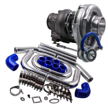 Laad de afbeelding in de galerijviewer, V Band Universal T3 Turbocompressore + 2.5quot; Turbo Intercooler Tubo pipe kit