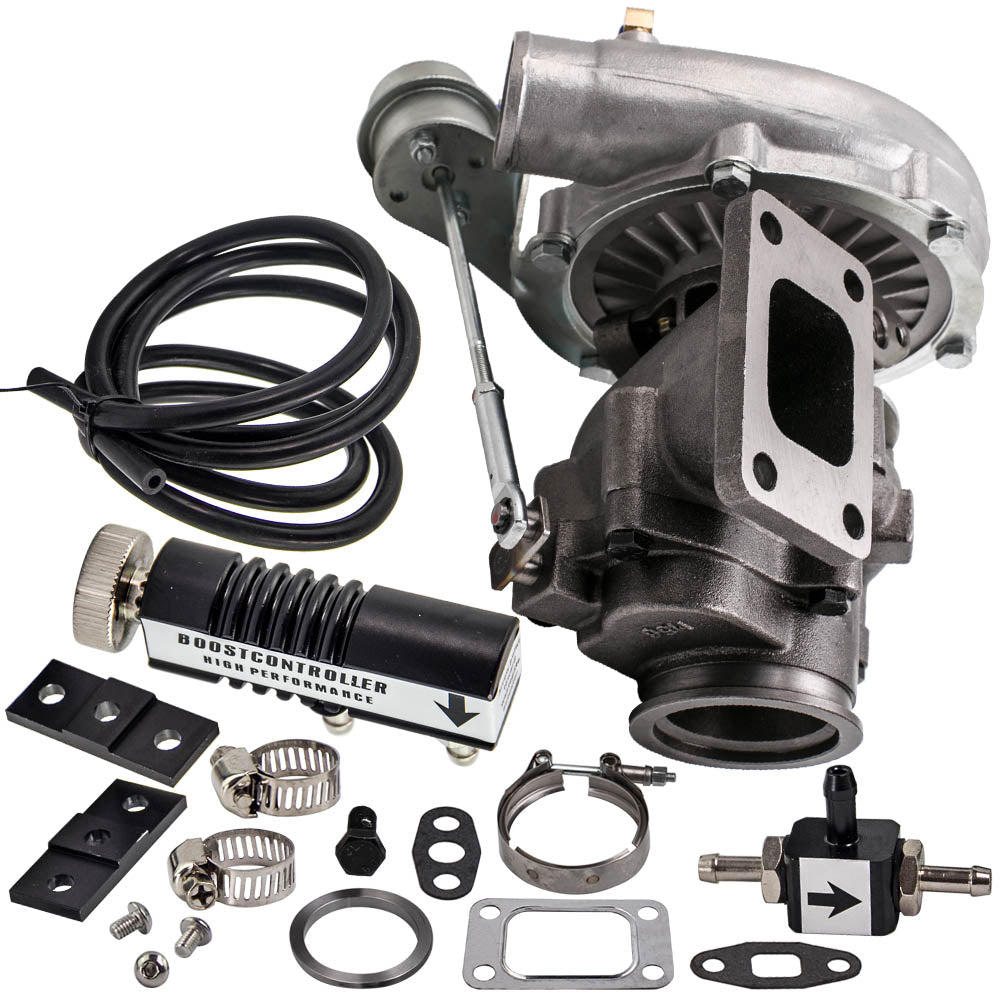 T04e T3/t4 Turbo Turbo Compressor V-band+boost Controller 1-30 Psi Adjust