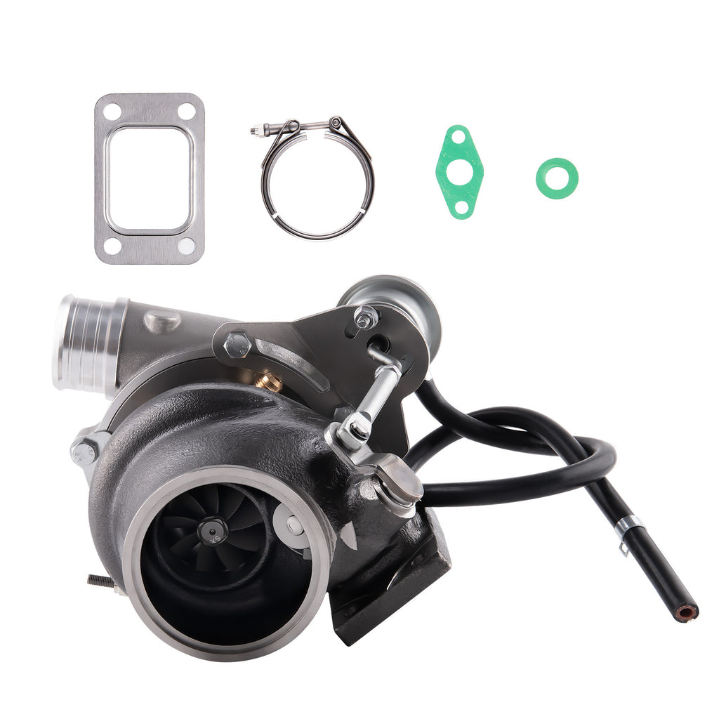 T25 Dual Ball Bearing Billet Turbo 0.70 AR 350B-660HP Universal voor 1.4L-3.0L