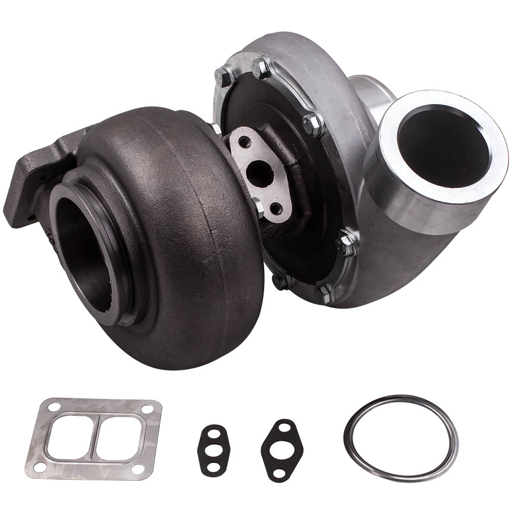 voor GT45 anti-surge turbo V-band Turbo T4T4 TWIN-SCROLL Wet Float A/R .66 A/R 1.05 600+BHP