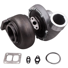Laad de afbeelding in de galerijviewer, voor GT45 anti-surge turbo V-band Turbo T4T4 TWIN-SCROLL Wet Float A/R .66 A/R 1.05 600+BHP