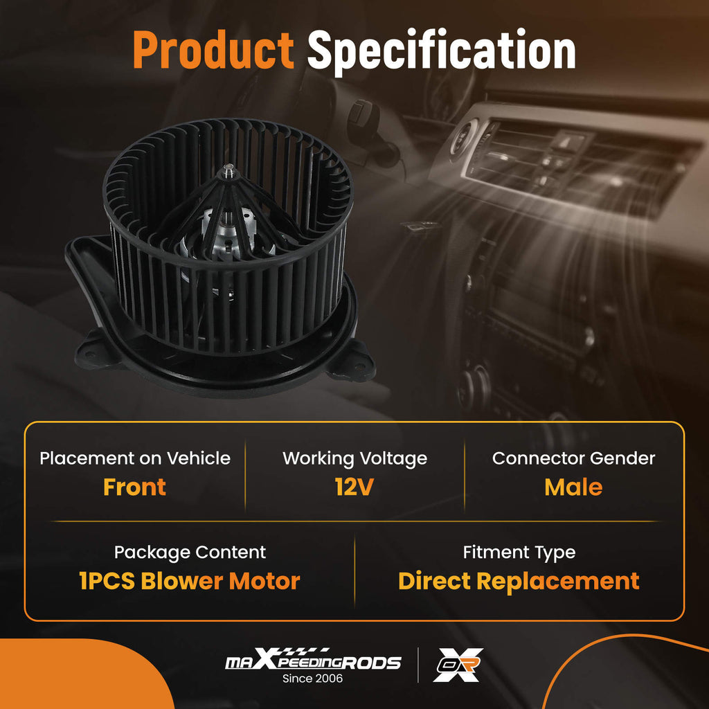 Blower Motor compatible for Nissan Primastar X83 1.9 2.0 2.5 DCi 2001-2024 93161216 4409447