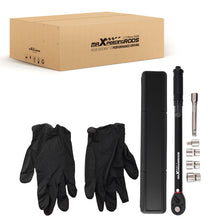 Laad de afbeelding in de galerijviewer, 6pc 1/2 Click Torque Wrench Kit 10-150 ft.lb met Extension BarSocket Set