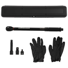 Laad de afbeelding in de galerijviewer, 1/4 1/2 3/8 Click Torque Wrench Kit 10-80Ft-Lb met CaseExtension