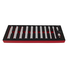 Laad de afbeelding in de galerijviewer, 12 Point Deep Metric Socket 8-19mm 1/2 3/8 Drive 120mm Long 10 Piece Set
