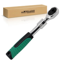Laad de afbeelding in de galerijviewer, 1/4 inch 72-Tooth Extendable Ratchet Handle Quick Release Soft Grip 194-256mm