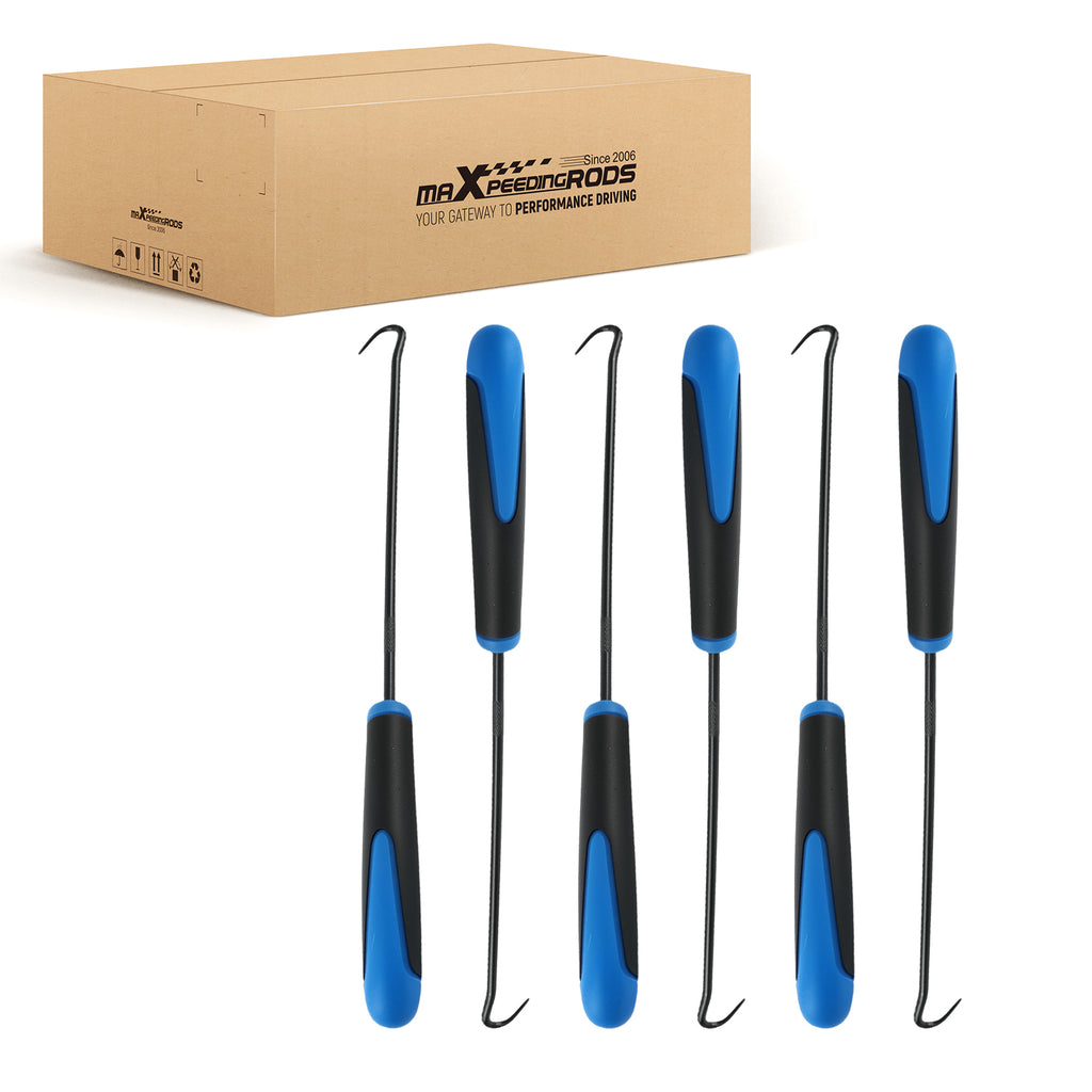 6 Piece Hook Pick Set voor Engineering Craft Work O-Ring 241mm Steel