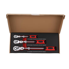 Laad de afbeelding in de galerijviewer, 3PCS 72-Tooth Set 1/4 3/8 1/2 Drive Telescoping Ratchet met Chrome Steel