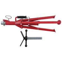 Laad de afbeelding in de galerijviewer, Adjustable Heavy Duty Pipe Stand V-Head Steel 71-132cm 1134kg Tripod Jack