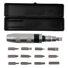 Laad de afbeelding in de galerijviewer, 1/2 Drive Chrome Impact Driver Set 12pcs Bits Slotted Hex Soft Grip