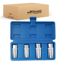 Laad de afbeelding in de galerijviewer, 4PC CRV Stud Extractor Kit voor Uitlaat Manifold6 8 10 12 mm 1/2in Drive Tool Set