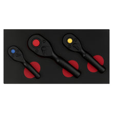 Load image into Gallery viewer, 3 stuks Stubby Ratchet Handle 3-stuk Set 1/4 3/8 1/2 Black