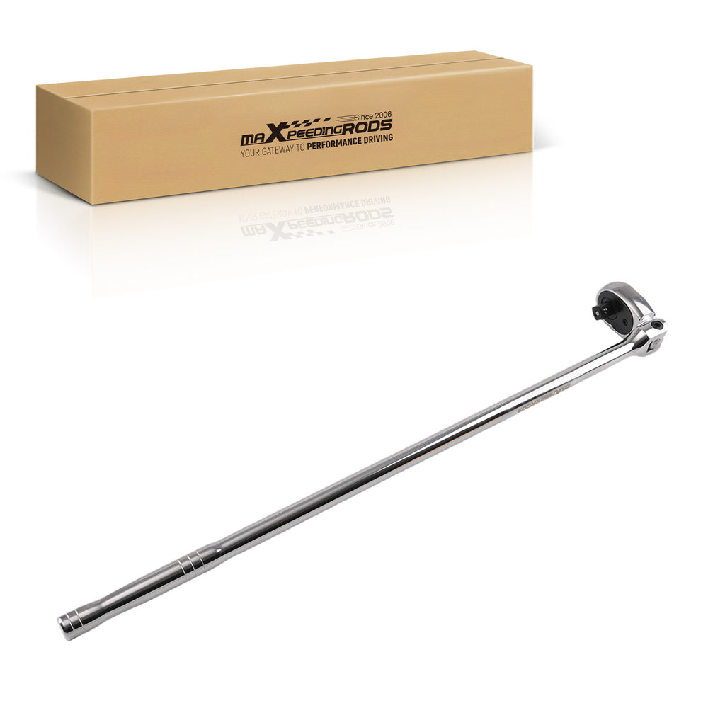 1/2 Drive 24 Inch Extra Long Flex Ratchet Handle 72 Teeth 40CR Material