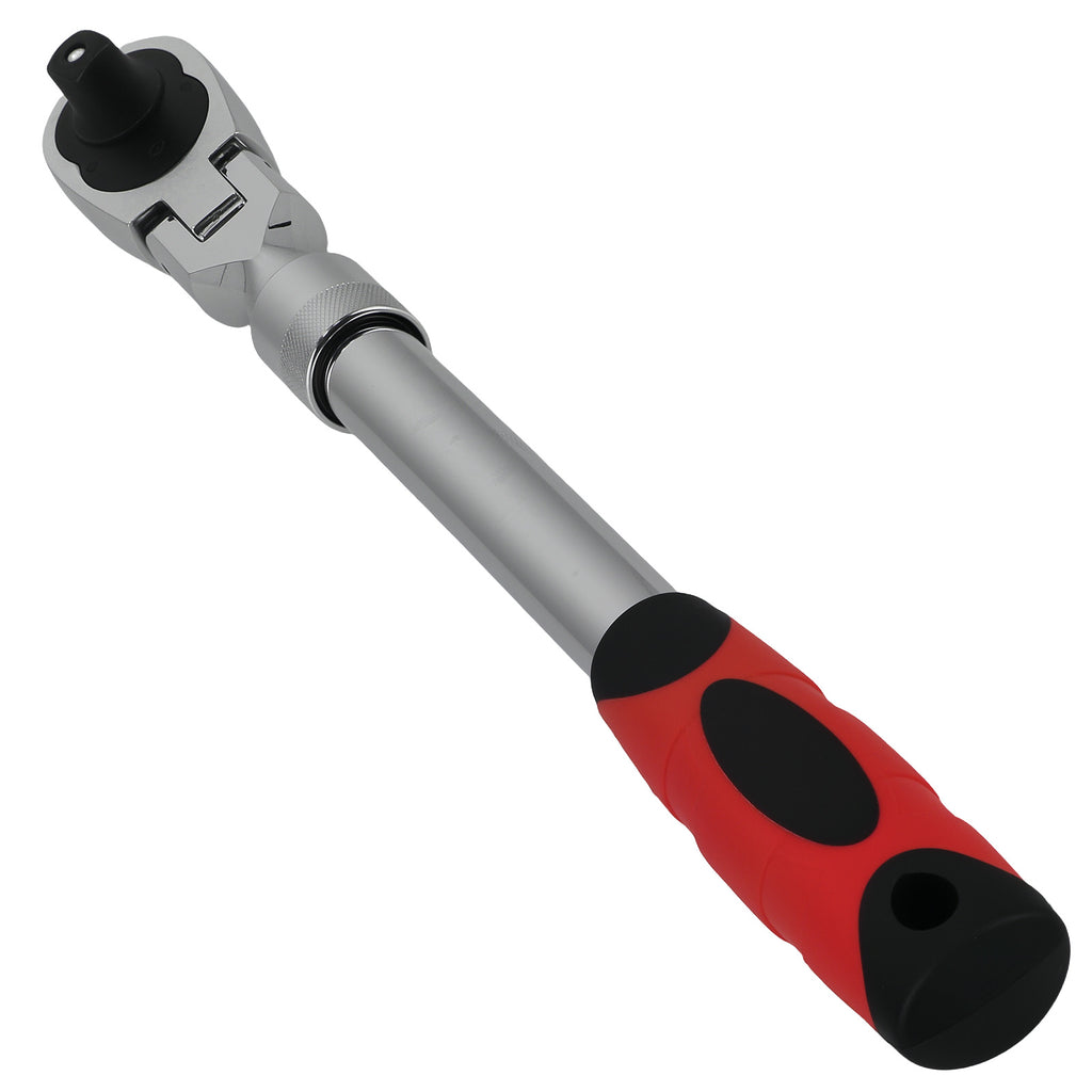 1/2 Inch 72-Tooth Extendable Ratchet Wrench 330-440mm Flexible Head