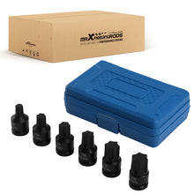 Laad de afbeelding in de galerijviewer, 1/2 Drive Star Impact Socket Set T55-T100 Chrome Molybdenum 6PC 45mm Length