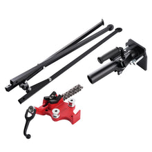 Laad de afbeelding in de galerijviewer, 1/8-5 Chain Vise Stand Steel Tripod Pipe Capacity Adjustable 36-43 Inch