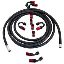 Laad de afbeelding in de galerijviewer, AN6 Reusable Swivel Fuel Hose Fitting Adapters + 5M oil fuel hose lines kit