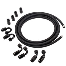 Laad de afbeelding in de galerijviewer, AN8 8AN 16Feet Steel Nylon Braided Oil Fuel Line Hose End Kit