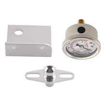Laad de afbeelding in de galerijviewer, Adjustable Fuel Pressure Regulator Kit + 100psi Gauge AN-6 Fitting End New