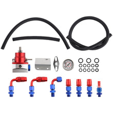Laad de afbeelding in de galerijviewer, Verstelbare Brandstofdrukregelaar Kit met Gauge AN6 Hose End Fitting