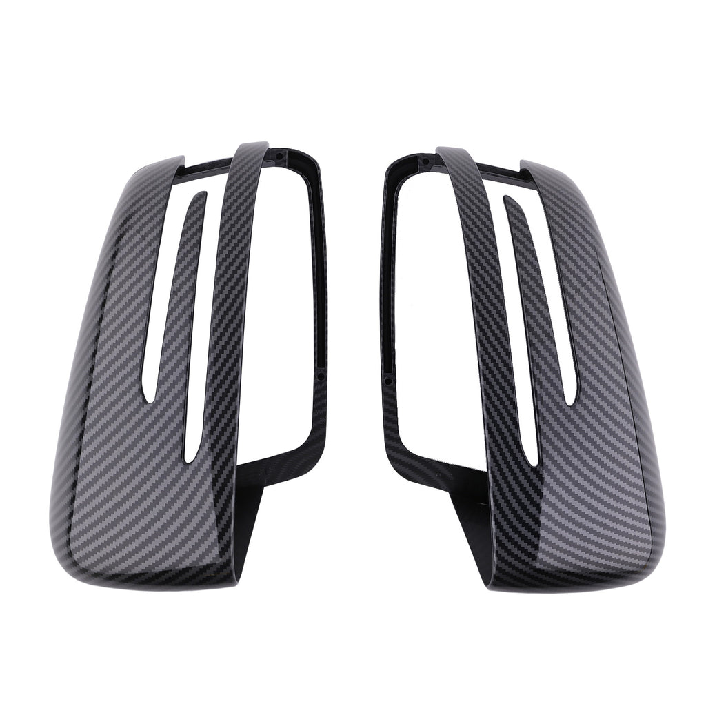 Carbon Fiber Black Wing Mirror Cover Caps geschikt voor Mercedes W204 C207 W212 W176