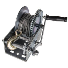Laad de afbeelding in de galerijviewer, Cabrestante manual Manivela manual 1500 kg Acero engranaje doble for remolque de barco Cable de 33 pies