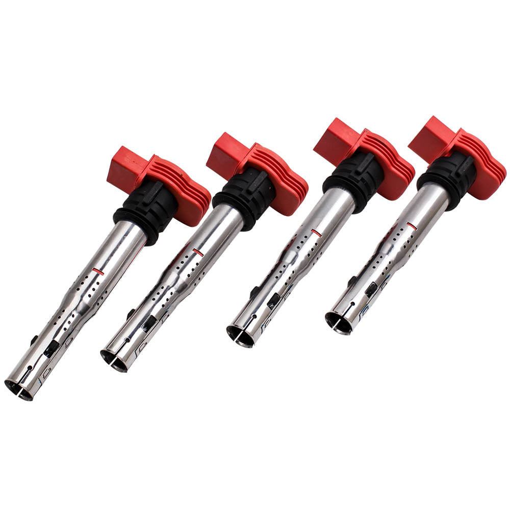 geschikt voor Audi r8 4x Ignition Coil Pack Set 2.0tfsi a3/geschikt voor Golf 5/Leon 06e905115e Red